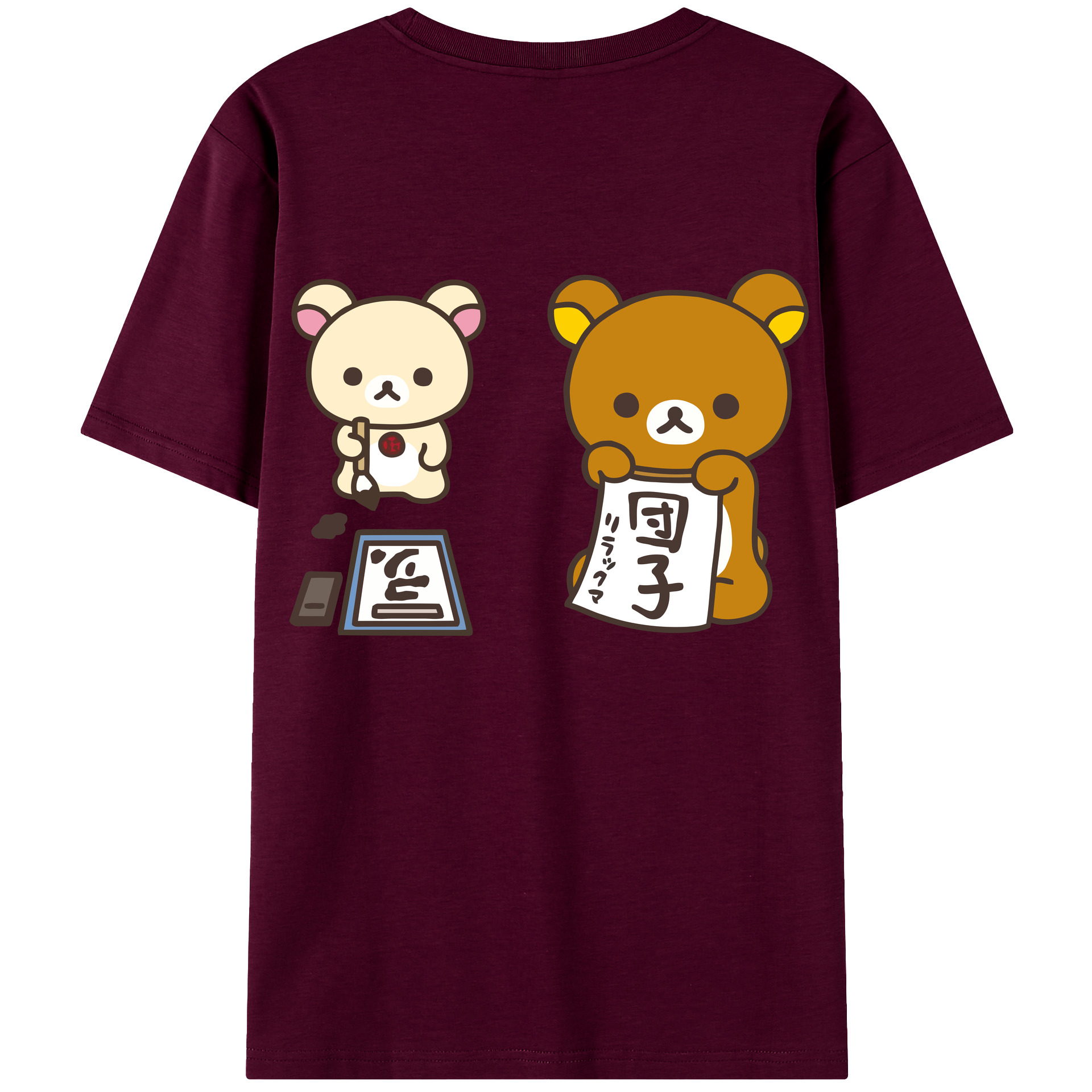 （画像用） リラックマ リラックマ キイロイトリ Rilakkuma Korilakkuma Kiiroitori レディース半袖Tシャツ(バックプリント)